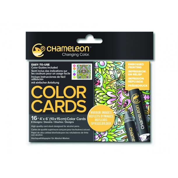 Chameleon Embossed Color Cards - Mirror